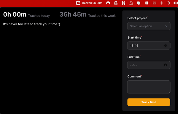 Time Tracking con NativePHP y Personio